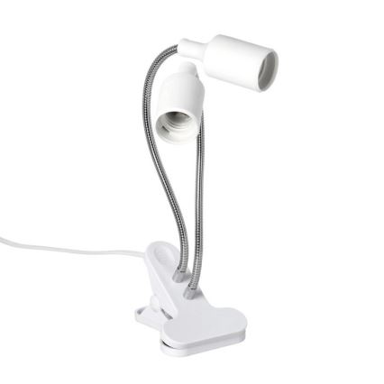 Joustava pöytävalaisin klipsillä kasvien kasvattamiseen PLANTY 2xE27/30W/230V valkoinen