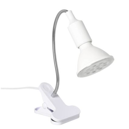 Joustava pöytävalaisin kasvien kasvatukseen, klipsillä PLANTY 1xE27/30W/230V valkoinen