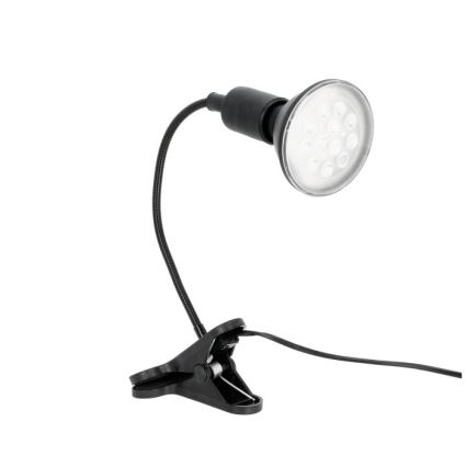 Joustava pöytävalaisin kasvien kasvatukseen, klipsillä PLANTY 1xE27/30W/230V musta