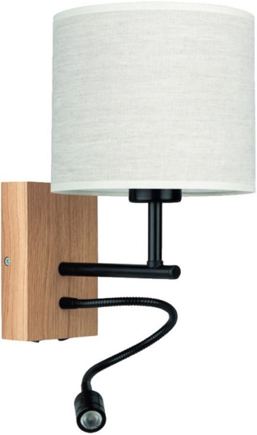 Joustava valo BOHO 1xE27/25W + LED/1W/230V tammi