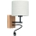 Joustava valo BOHO 1xE27/25W + LED/1W/230V tammi