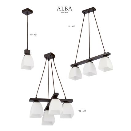 Jupiter 1111 - AB3 - Riippukattokruunu ALBA 3xE27/60W/230V