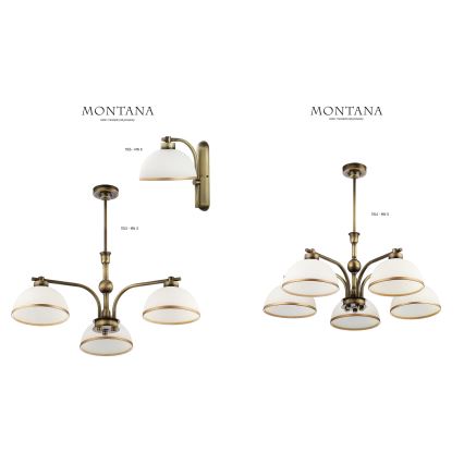 Jupiter 1164 - Riippuvalaisin MONTANA 5xE27/60W/230V