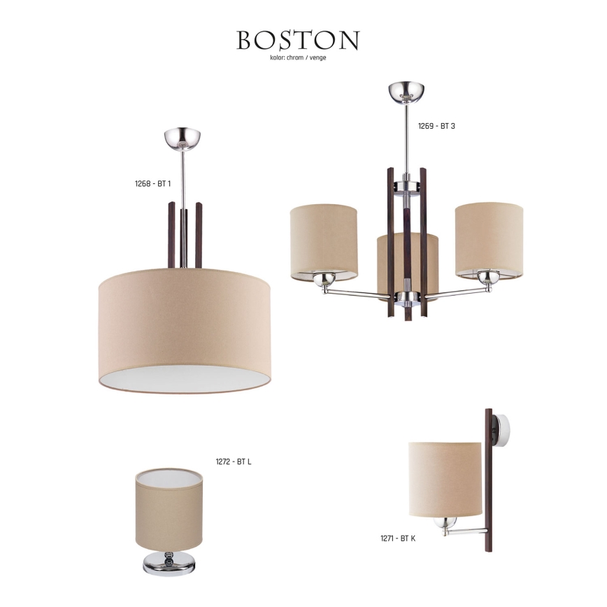 JUPITER 1268-BT1 - Kattokruunu BOSTON 3xE14/40W