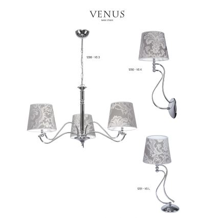 JUPITER 1288-VS3 - Riippuvalaisin VENUS 3xE27/60W
