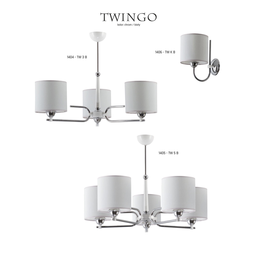Jupiter 1404 - TW 3 B - Riippukattokruunu TWINGO 3xE27/60W/230V
