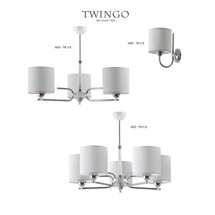 Jupiter 1405 - TW 5 B - Riippukattokruunu TWINGO 5xE27/60W/230V