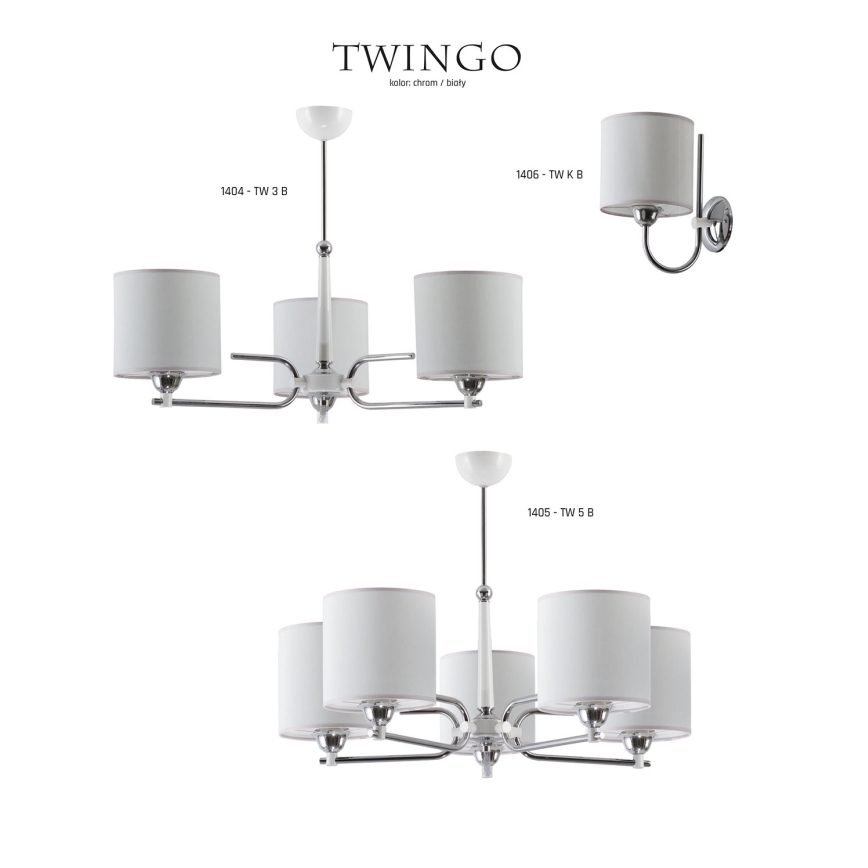 Jupiter 1405 - TW 5 B - Riippukattokruunu TWINGO 5xE27/60W/230V