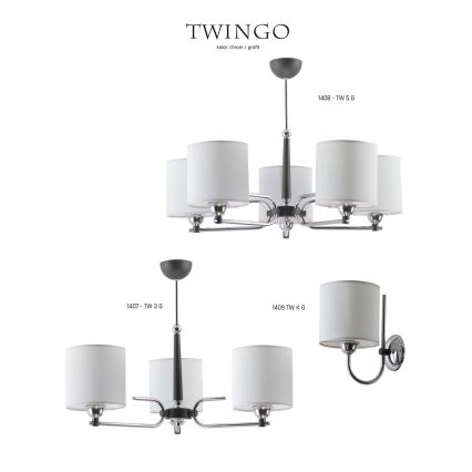Jupiter 1409 - TW K G - Seinävalaisin TWINGO 1xE27/60W/230V