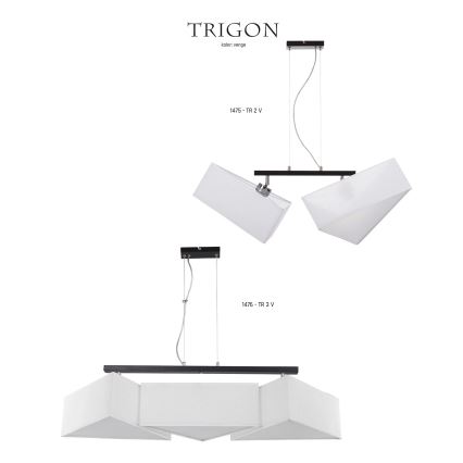 Jupiter 1476 - Kattokruunu TRIGON 3xE27/60W/230V