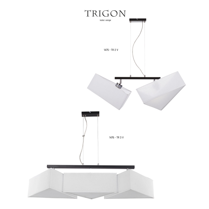 Jupiter 1476 - Kattokruunu TRIGON 3xE27/60W/230V