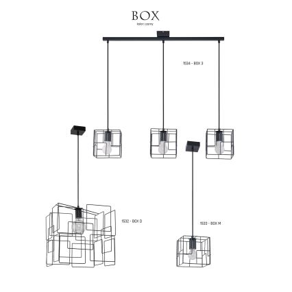 Jupiter 1533 - BOX M - Riippuvalaisin BOX E27/60W