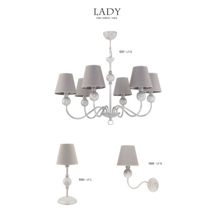 Jupiter 1589 - LY L BI - Pöytävalaisin LADY E14/40W