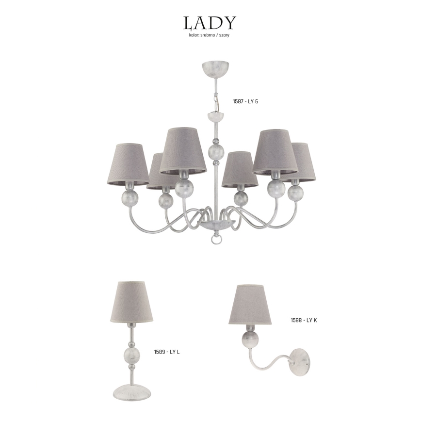 Jupiter 1589 - LY L BI - Pöytävalaisin LADY E14/40W