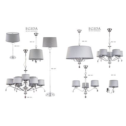 Jupiter 1604 - EG 5 CH - Kristallikruunu EGIDA 5xE27/60W