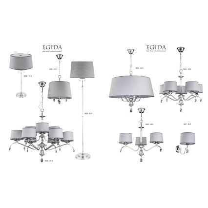 Jupiter 1605 - EG 6 CH - Kristallikruunu EGIDA 6xE27/60W