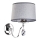 Jupiter 1607 - EG K CH - Seinävalaisin EGIDA 1xE27/60W/230V harmaa