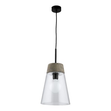 Jupiter 1650 - Kattokruunu narulla DOMINO 1xE27/60W/230V läpinäkyvä