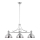 Jupiter 1789 - PT3 - Riippukattokruunu PLATINO 3xE27/60W/230V hopea