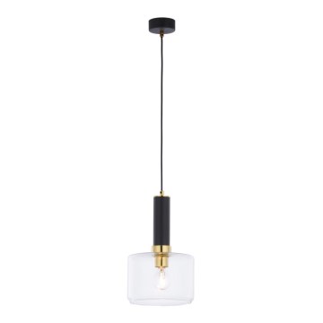 Jupiter 1846 - VA1 - Kattokruunu narulla VANES 1xE27/60W/230V messinki/musta