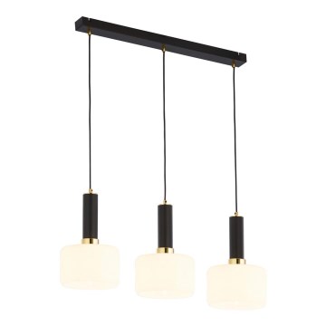 Jupiter 1854 - VA3 - Kattokruunu narulla VANES 3xE27/60W/230V kultainen/musta