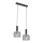 Jupiter 1859 - VA2 - Kattokruunu narulla VANES 2xE27/60W/230V hopea/musta