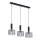 Jupiter 1860 - VA3 - Kattokruunu narulla VANES 3xE27/60W/230V hopea/musta