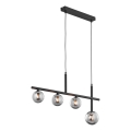 Jupiter 1908 - NEPTUN riippuvalaisin kaapelilla 4xG9/14W/230V musta/savunharmaa