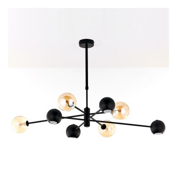 Jupiter 1994 - Riippukattokruunu MOKA 4xGU10/10W/230V + 4xG9/10W/230V musta/beige
