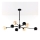 Jupiter 1994 - Riippukattokruunu MOKA 4xGU10/10W/230V + 4xG9/10W/230V musta/beige