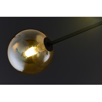 Jupiter 1994 - Riippukattokruunu MOKA 4xGU10/10W/230V + 4xG9/10W/230V musta/beige