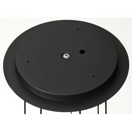 Jupiter 2018 - Kattokruunu johdossa ALAS 7xGU10/10W/230V kulta/musta