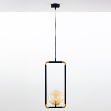Jupiter 2024 - Kattokruunu johdossa ZAFRA 1xG9/10W/230V musta/kulta/beige
