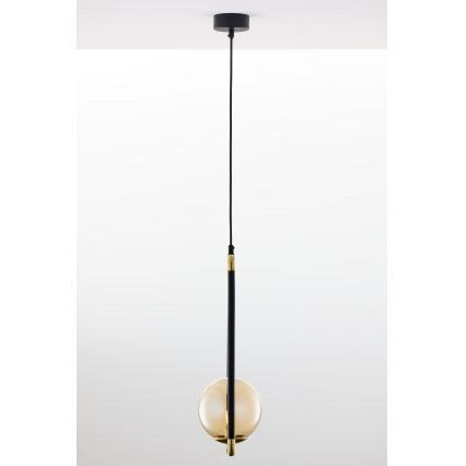 Jupiter 2024 - Kattokruunu johdossa ZAFRA 1xG9/10W/230V musta/kulta/beige