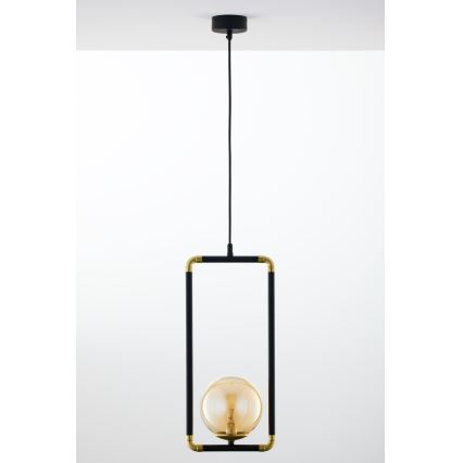 Jupiter 2024 - Kattokruunu johdossa ZAFRA 1xG9/10W/230V musta/kulta/beige