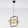 Jupiter 2025 - Kattokruunu johdossa FIORI 1xG9/10W/230V musta/kulta/beige