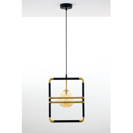 Jupiter 2025 - Kattokruunu johdossa FIORI 1xG9/10W/230V musta/kulta/beige