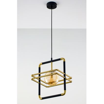 Jupiter 2025 - Kattokruunu johdossa FIORI 1xG9/10W/230V musta/kulta/beige