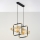 Jupiter 2026 - Kattokruunu johdossa FIORI 2xG9/10W/230V musta/kulta/beige