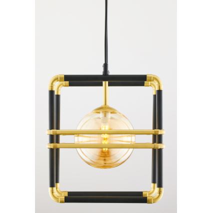 Jupiter 2026 - Kattokruunu johdossa FIORI 2xG9/10W/230V musta/kulta/beige