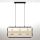 Jupiter 2027 - Kattokruunu johdossa FIORI 3xG9/10W/230V musta/kulta/beige