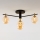 Jupiter 2031 - Kiinteä kattokruunu FIGARO 4xG9/10W/230V musta/kulta/beige