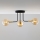 Jupiter 2037 - Riippukattokruunu BURANO 3xG9/10W/230V musta/kulta/beige