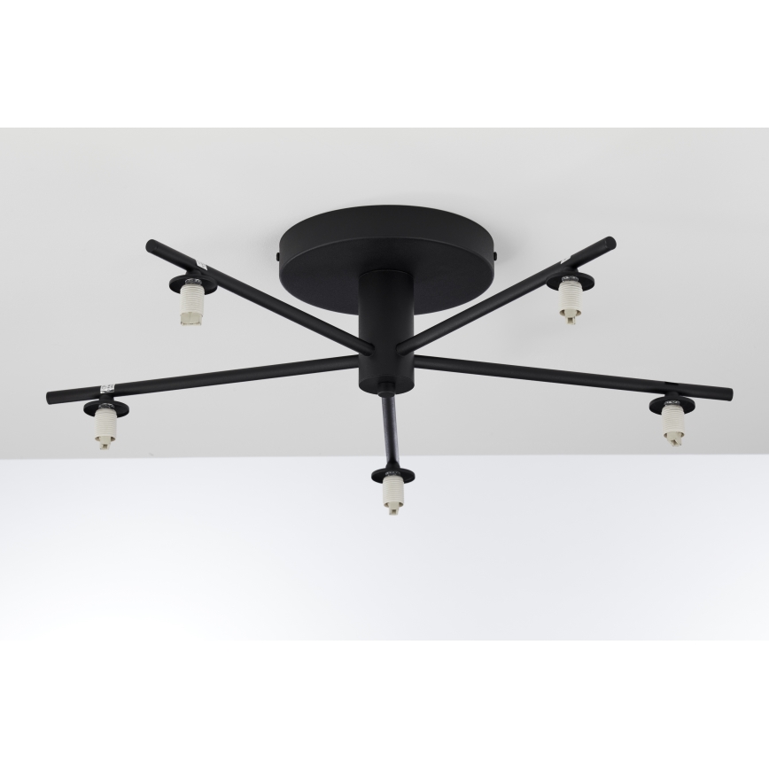 Jupiter 2047 - Kiinteä kattokruunu PRATO 5xG9/10W/230V musta/beige
