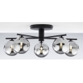 Jupiter 2048 - Pintakiinnitteinen kattovalaisin PRATO 5xG9/14W/230V musta/savunharmaa