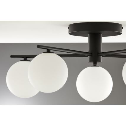 Jupiter 2049 - Pintakiinnitteinen kattovalaisin PRATO 5xG9/14W/230V musta/valkoinen