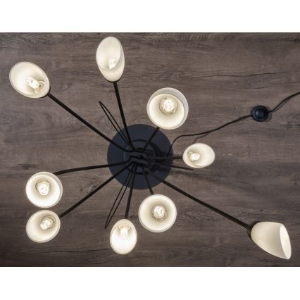 Jupiter 2058 - Lattiavalaisin GLORIOSA 9xG9/14W/230V musta