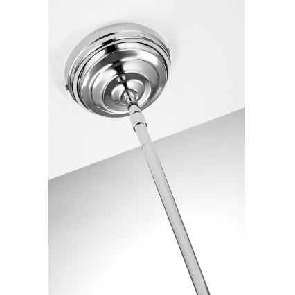 Jupiter 2071 - PLATINO varrellinen kattovalaisin 1xE27/15W/230V vihreä/kiiltävä kromi