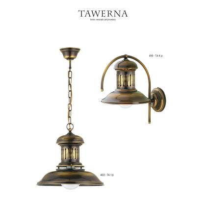 Jupiter 418 - TA K p - Seinävalaisin TAWERNA 1xE27/60W/230V