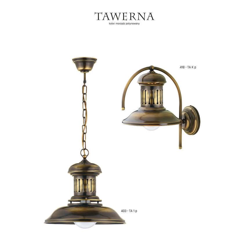 Jupiter 418 - TA K p - Seinävalaisin TAWERNA 1xE27/60W/230V